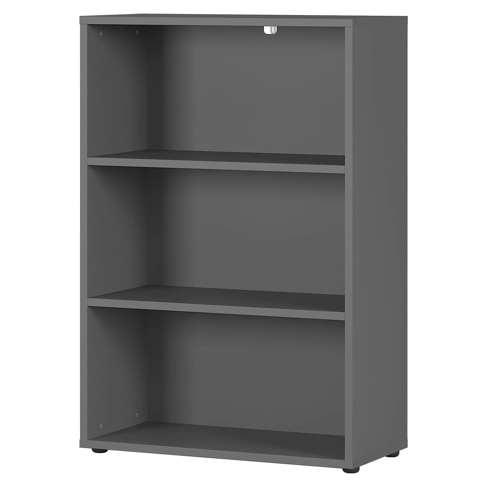 Aktenregal Universal 80cm 3 Ordnerhöhen Graphit Büromöbel Frankfurt Kadima Design