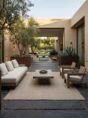 KADIMA DESIGN Outdoorteppich ALSTER Beige UV-beständig Bild 1