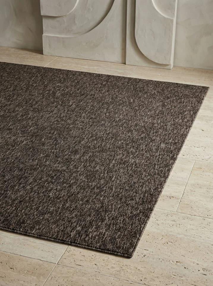 KADIMA DESIGN Teppich AMMER Kurzflor Braun 60x100 cm
