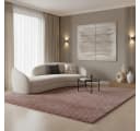 KADIMA DESIGN Teppich SALZACH Shaggy Rosa 60x110 cm Bild 2