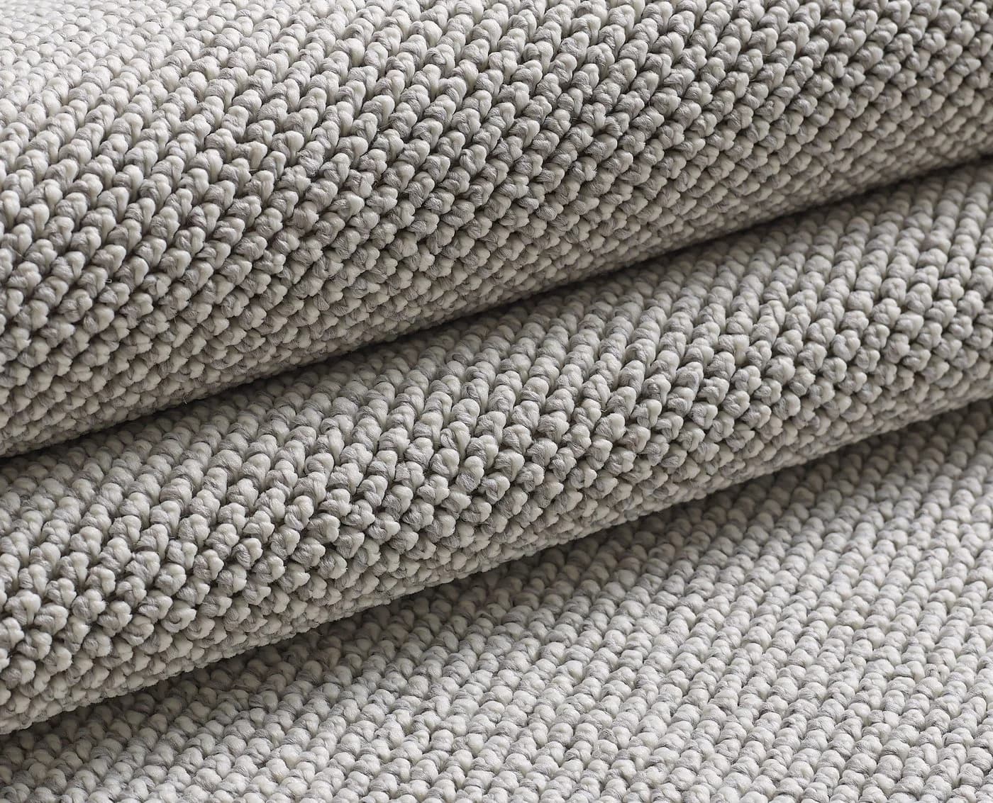 KADIMA DESIGN Teppich CIMA Silber Unifarben Heatset - Bild 5