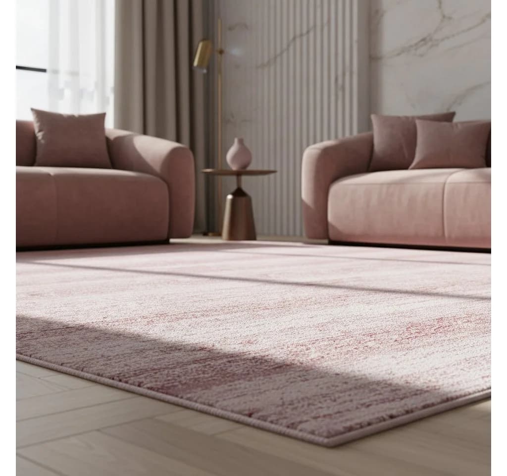 KADIMA DESIGN Teppich INN Rosa Kurzflor 80x150 cm