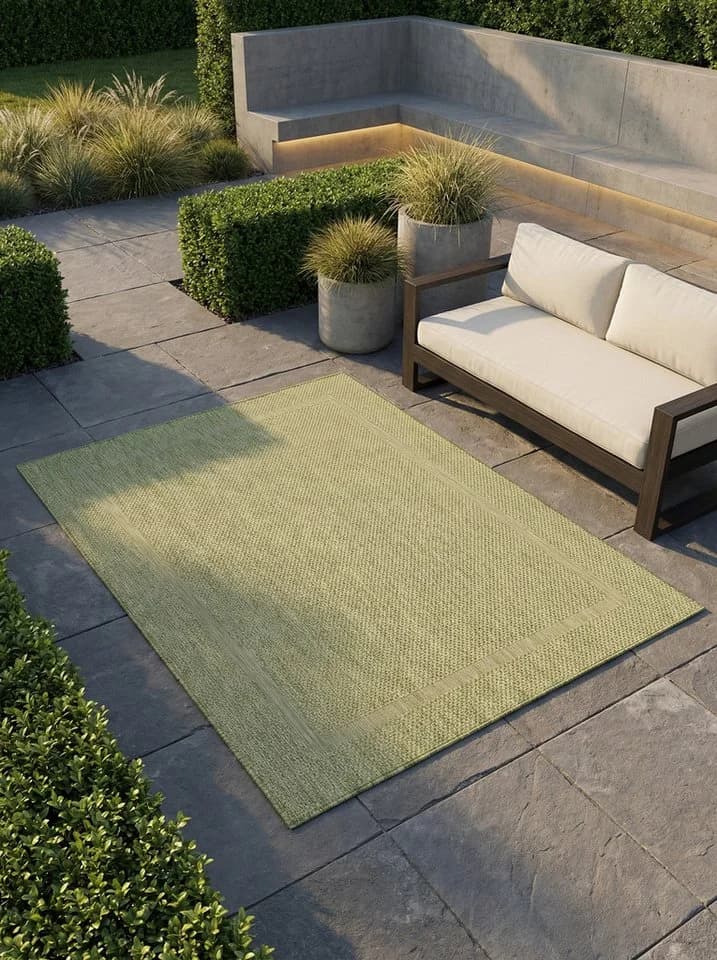 KADIMA DESIGN Outdoorteppich ALSTER Grün UV-beständig - Bild 2
