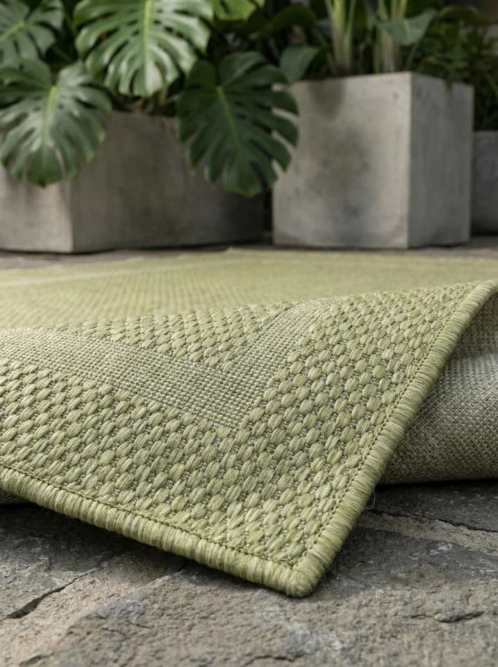 KADIMA DESIGN Outdoorteppich ALSTER Grün UV-beständig - Bild 3