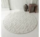 KADIMA DESIGN Teppich EISACK 3D-Effekt Creme 80x80 cm Bild 2