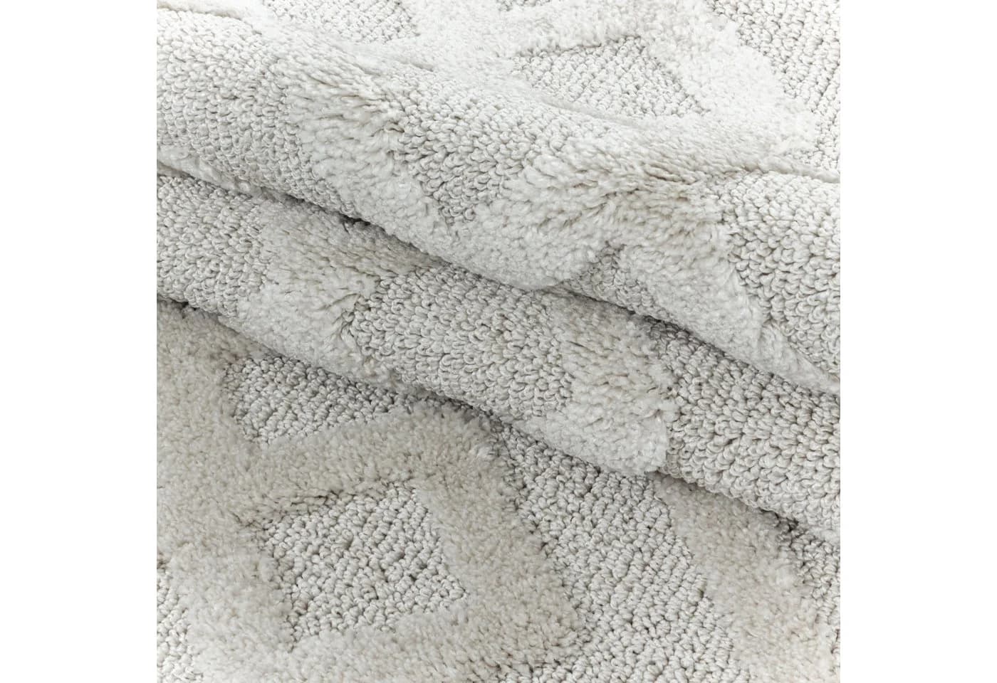 KADIMA DESIGN Teppich EISACK 3D-Effekt Creme 80x80 cm - Bild 4