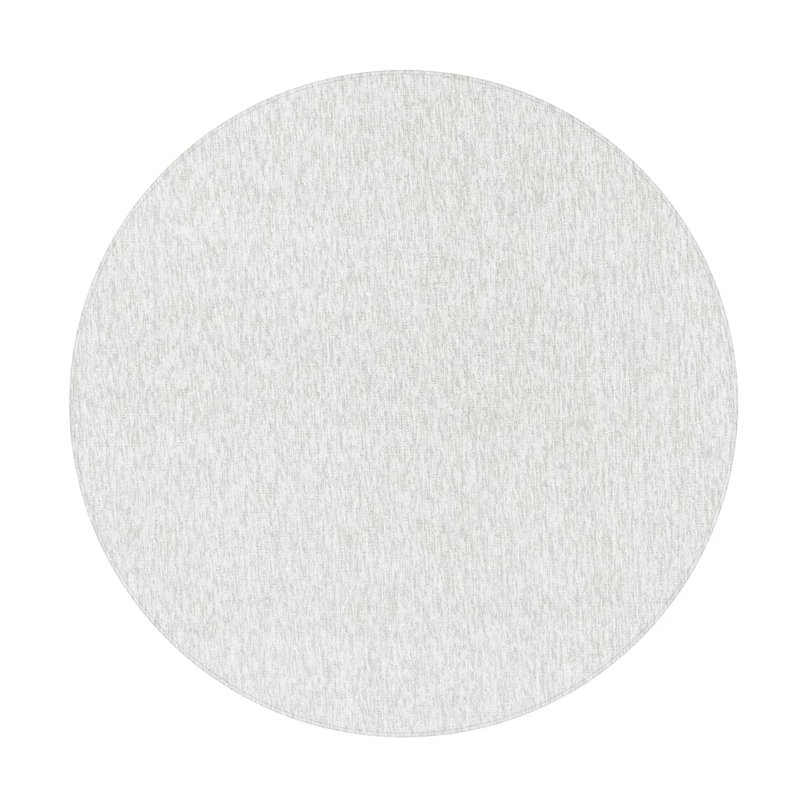 KADIMA DESIGN KURZFLORTEPPICH AMMER einfarbig Creme rund Ø 160 cm