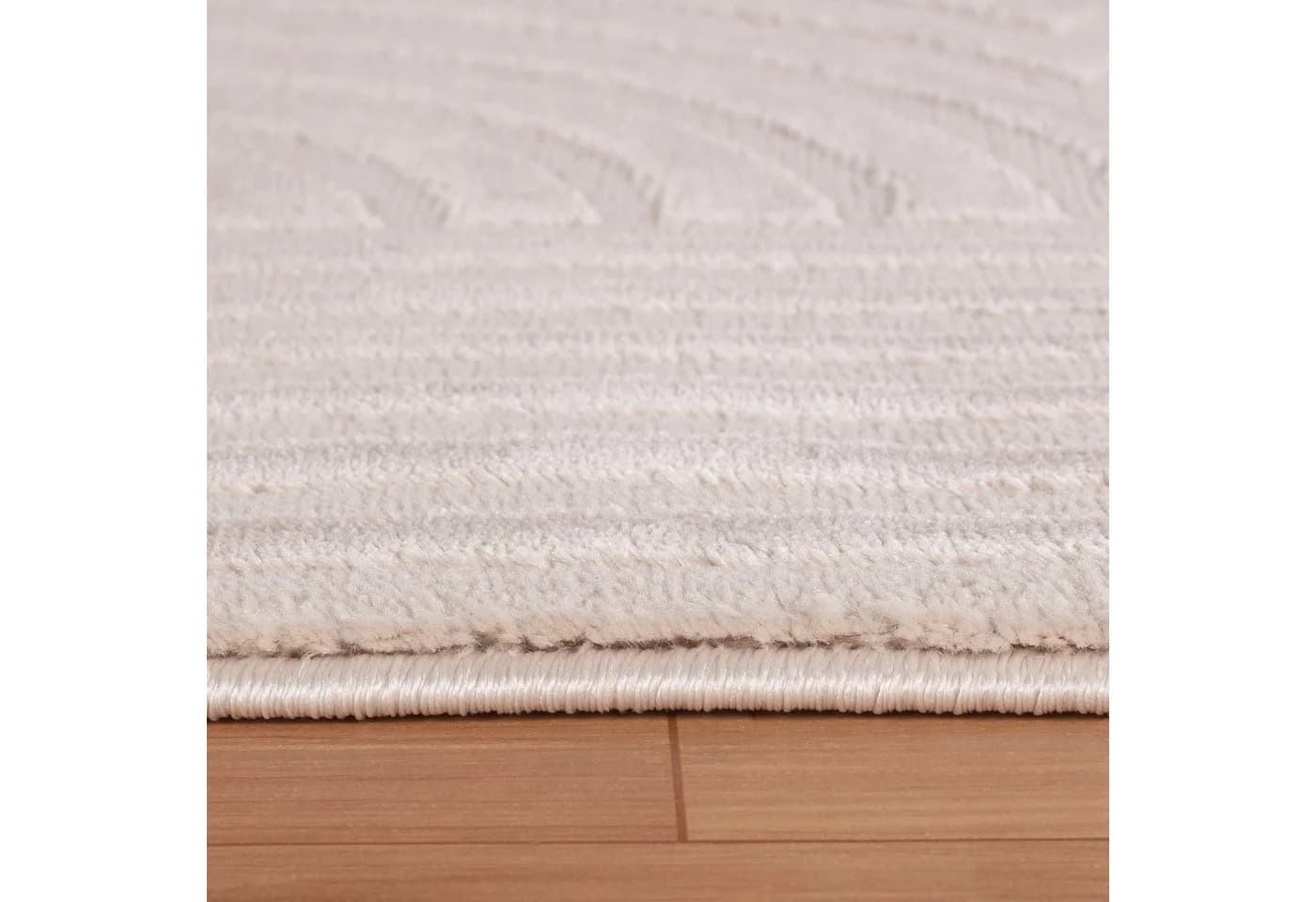 KADIMA DESIGN Teppich ILLER Beige 3D Design Kurzflor - Bild 4