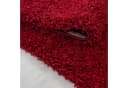 KADIMA DESIGN Shaggy Teppich Rot Unifarben Hochflor Bild 4