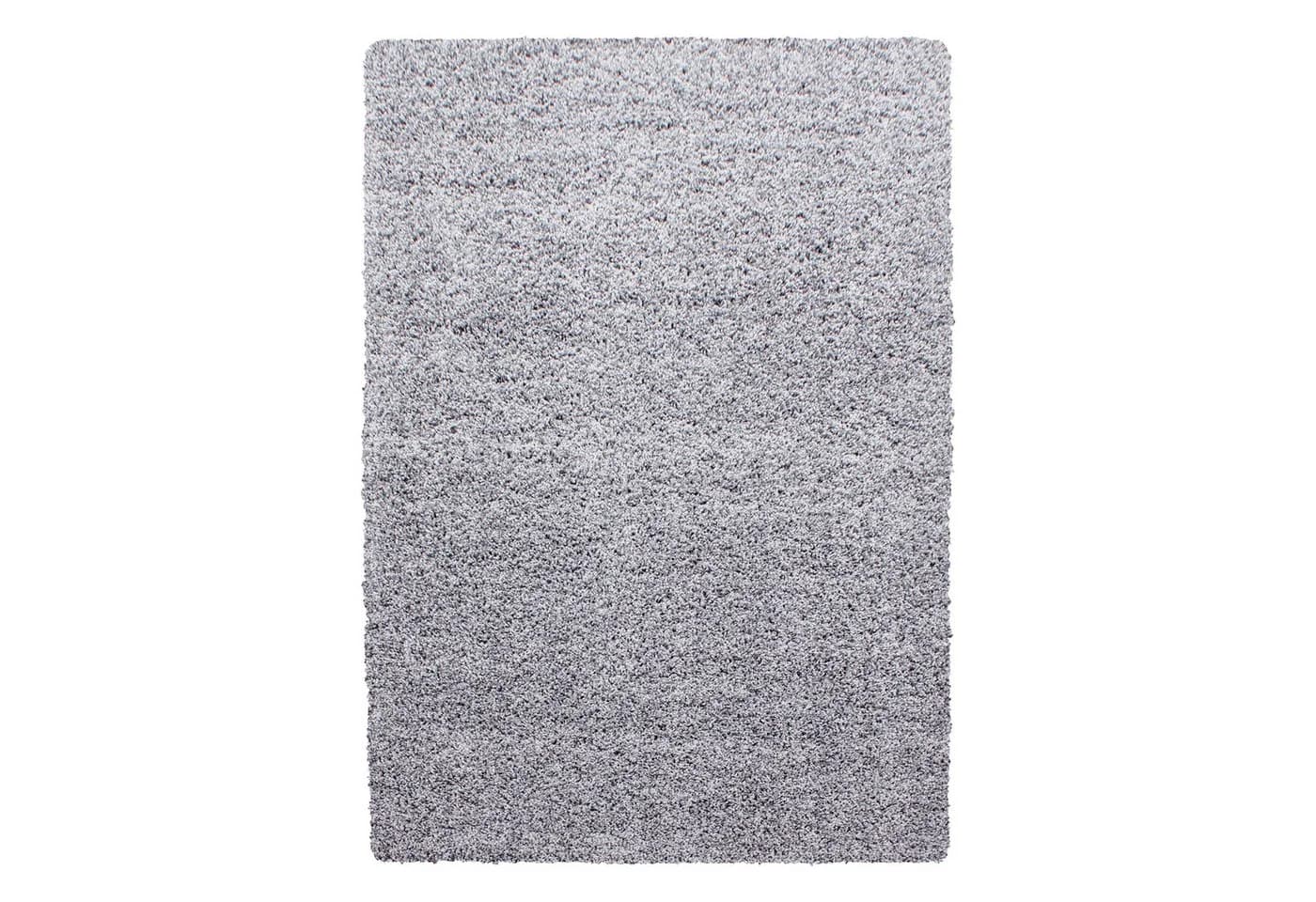 KADIMA DESIGN Teppich RHEIN Shaggy Hellgrau 60x110 cm