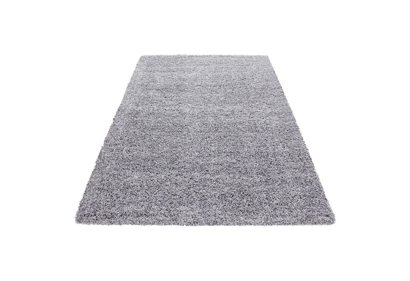 KADIMA DESIGN Teppich RHEIN Shaggy Hellgrau 60x110 cm - Bild 3