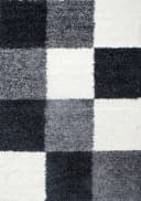 KADIMA DESIGN Teppich RHEIN Shaggy Schwarz 60x110 cm Bild 1
