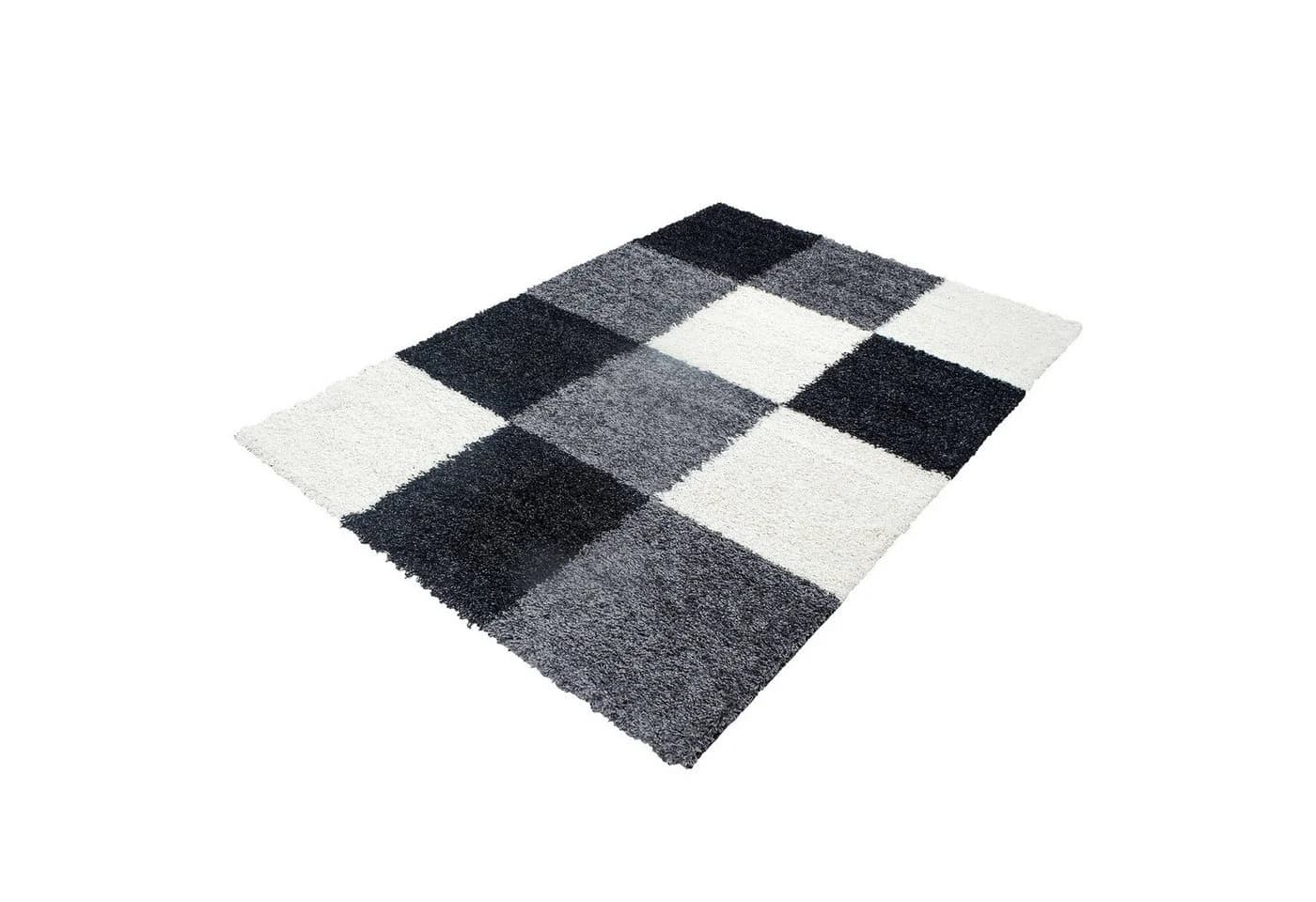 KADIMA DESIGN Teppich RHEIN Shaggy Schwarz 60x110 cm - Bild 5