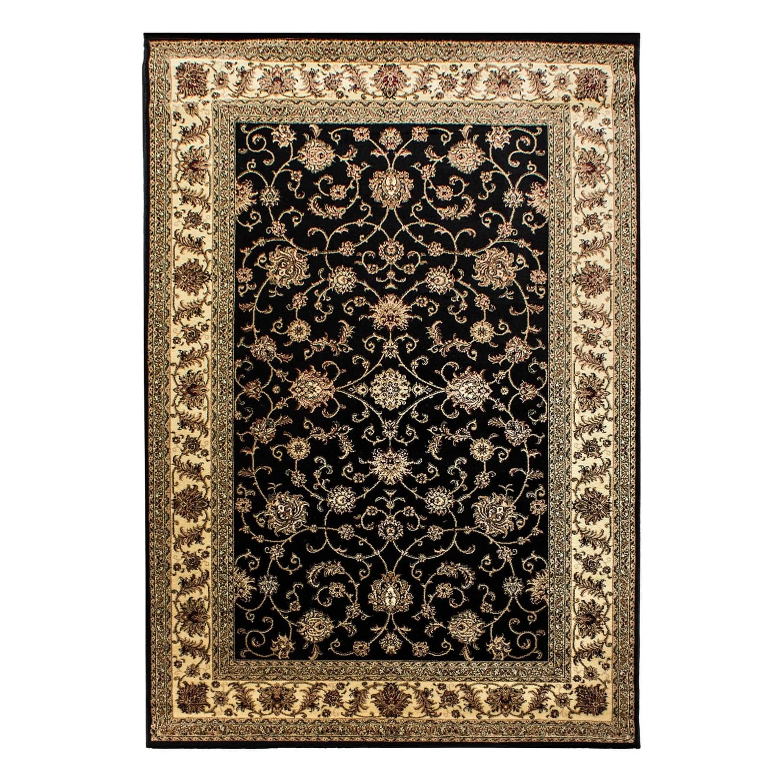 KADIMA DESIGN Kurzflorteppich Tannheim Orientalisch Schwarz
