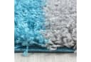 KADIMA DESIGN Teppich RHEIN Shaggy Türkis Karo Bild 4