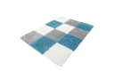 KADIMA DESIGN Teppich RHEIN Shaggy Türkis Karo Bild 5