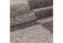 KADIMA DESIGN Teppich WERFEN Shaggy Taupe Karo Bild 4