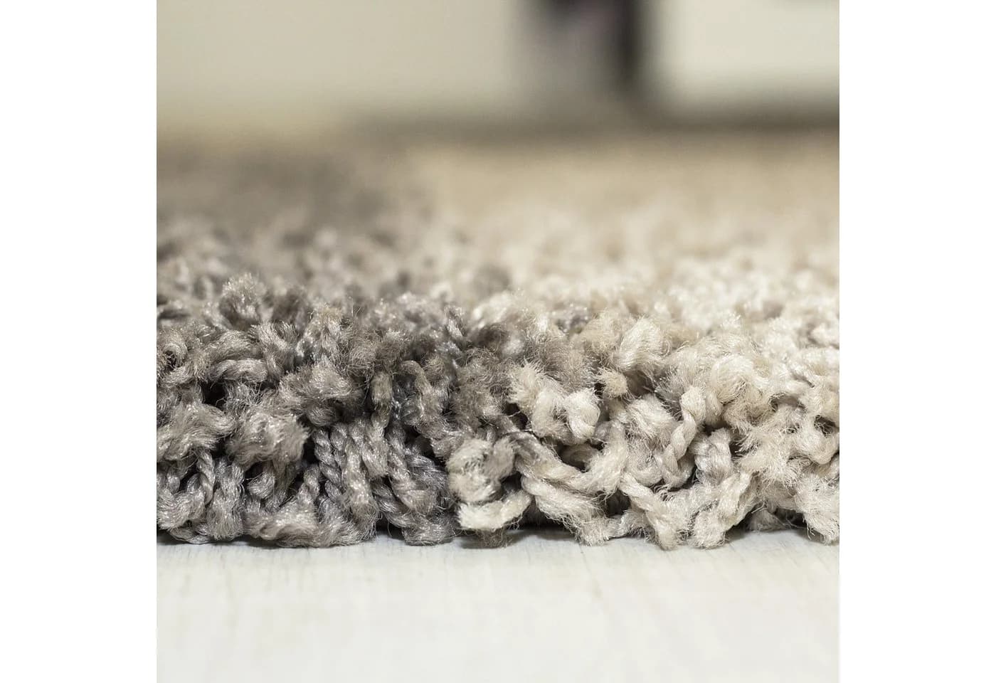 KADIMA DESIGN Teppich WERFEN Shaggy Taupe Karo - Bild 5