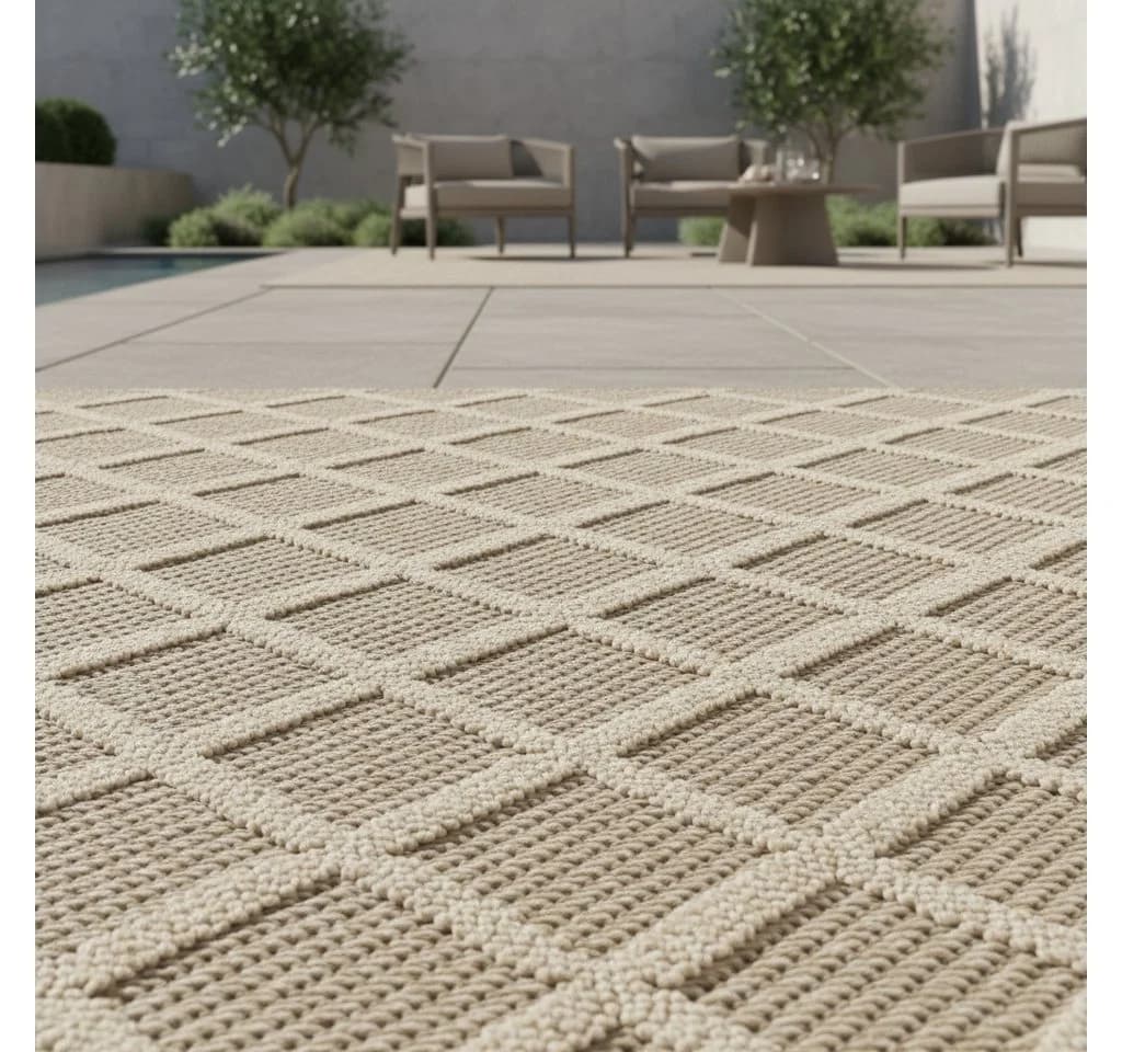 KADIMA DESIGN Outdoorteppich IMST Beige Modern - Bild 2