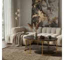 KADIMA DESIGN KOFEL Teppich Beige Kurzflor Maschinenwaschbar Bild 2