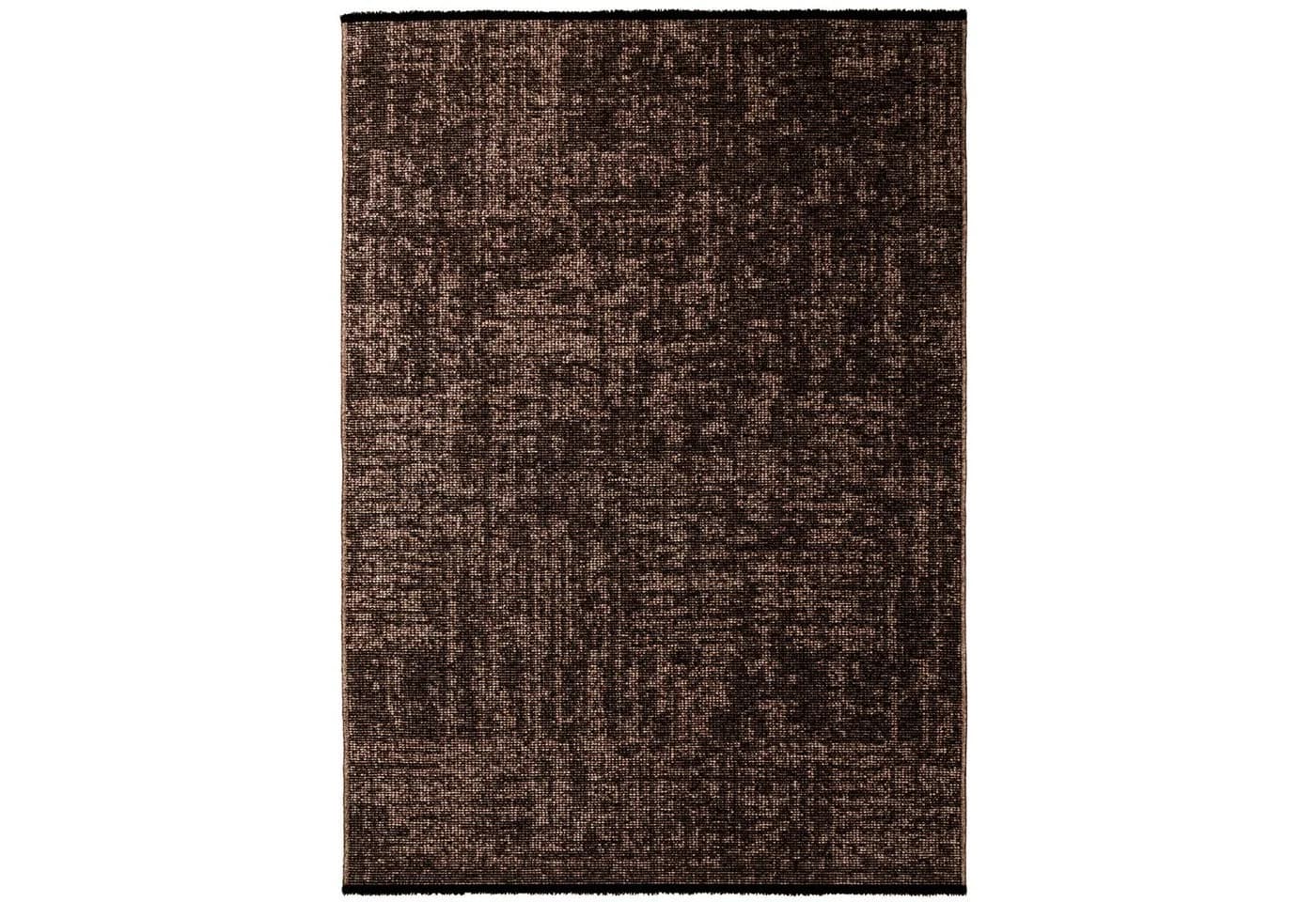 KADIMA DESIGN KOFEL Teppich Braun Kurzflor Maschinenwaschbar