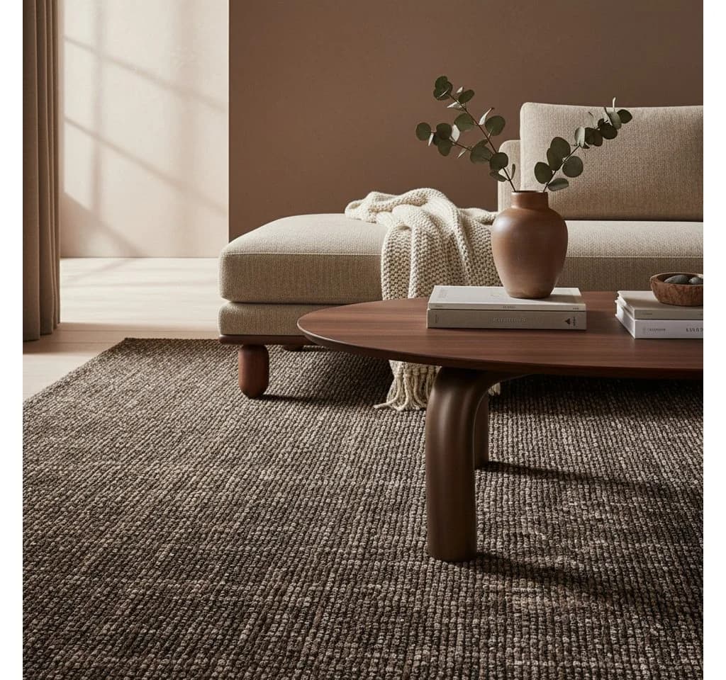 KADIMA DESIGN KOFEL Teppich Braun Kurzflor Maschinenwaschbar - Bild 5