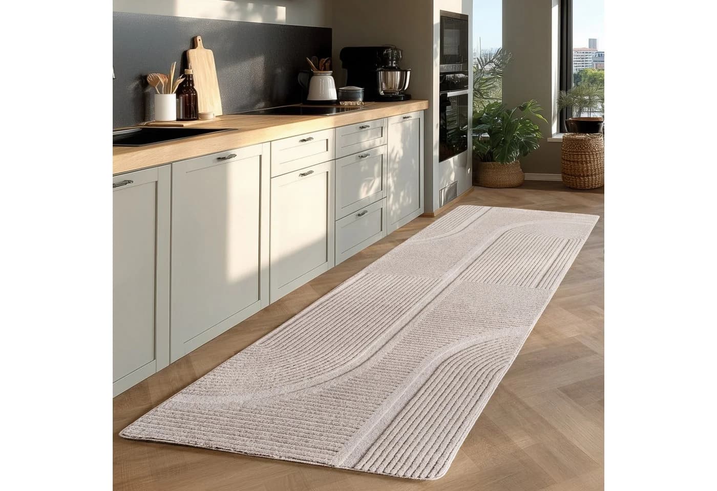 KADIMA DESIGN Teppich LAVAREDO Creme Kurzflor - Bild 3