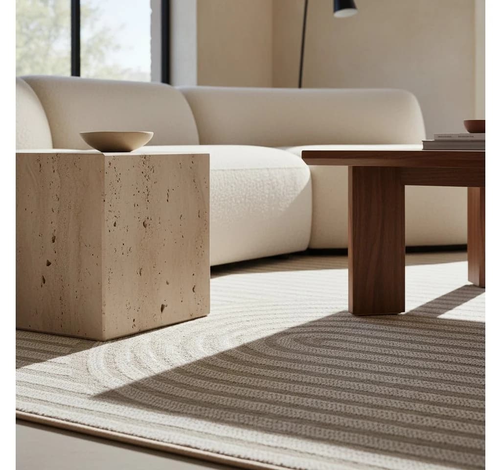 KADIMA DESIGN VENTOUX Teppich Beige Boho Skandinavisch - Bild 2