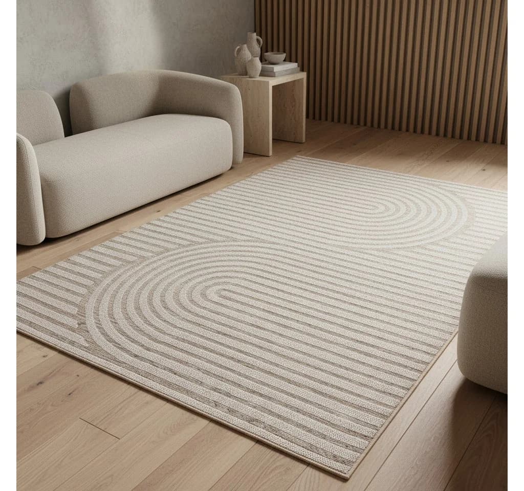 KADIMA DESIGN VENTOUX Teppich Beige Boho Skandinavisch - Bild 3