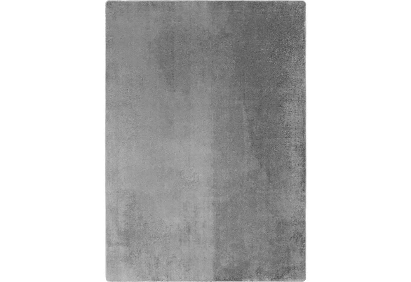KADIMA DESIGN Teppich ISAR Silber Kurzflor Maschinenwaschbar