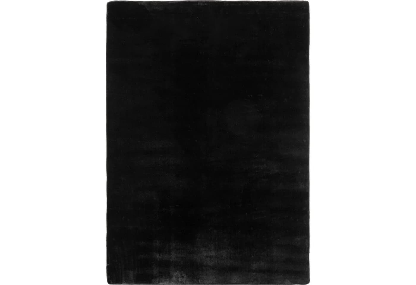 KADIMA DESIGN Teppich ISAR Schwarz Kurzflor Maschinenwaschbar