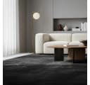 KADIMA DESIGN Teppich ISAR Schwarz Kurzflor Maschinenwaschbar Bild 2