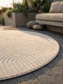 KADIMA DESIGN Outdoorteppich ENGADIN Creme Skandinavisch 3D-Design Bild 1
