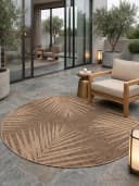 KADIMA DESIGN Teppich ARLBERG Braun Outdoor UV-beständig Bild 1
