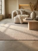KADIMA DESIGN Teppich LANGAU Beige Flachgewebe Uni Meliert Bild 2