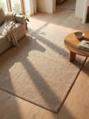 KADIMA DESIGN Teppich LANGAU Beige Flachgewebe Uni Meliert Bild 5