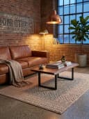 KADIMA DESIGN Teppich LANGAU Beige Ethno Streifen Flachgewebe Bild 4