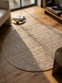 KADIMA DESIGN Teppich LANGAU Beige Ethno Streifen Flachgewebe Bild 2