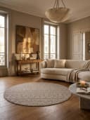 KADIMA DESIGN Teppich LANGAU Beige Ethno Streifen Flachgewebe Bild 4