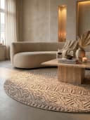 KADIMA DESIGN Teppich LANGAU Beige Ethno Streifen Flachgewebe Bild 5