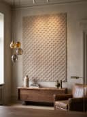 KADIMA DESIGN Teppich LANGAU Beige Schachbrett Flachgewebe Bild 2