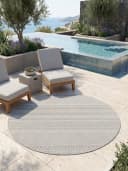 KADIMA DESIGN VENTOUX Outdoor-Teppich Grau Ethno-Muster Bild 3