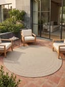 KADIMA DESIGN Teppich VENTOUX Beige UV-beständig Outdoor Balkonteppich Bild 3