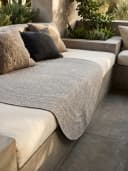 KADIMA DESIGN Teppich VENTOUX Grau 80x80 cm Outdoor Balkonteppich Bild 5