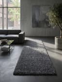 KADIMA DESIGN Teppich RHEIN Shaggy Grau 60x110 cm Bild 2