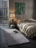 KADIMA DESIGN Shaggy Teppich RHEIN Hellgrau 60x110 cm Bild 2