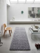 KADIMA DESIGN Shaggy Teppich RHEIN Hellgrau 60x110 cm Bild 3