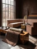 KADIMA DESIGN Teppich RHEIN Shaggy Braun 60x110 cm Bild 4