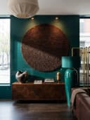 KADIMA DESIGN Teppich RHEIN Shaggy Braun 80x80 cm Bild 4