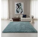 KADIMA DESIGN SALZACH Shaggy Teppich Blau 60x110 cm Bild 1